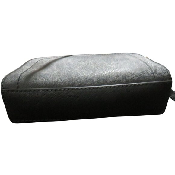 Marc Jacobs Black Playback Italian Saffiano Leather Crossbody Dome Saddle Bag - Picture 4 of 15